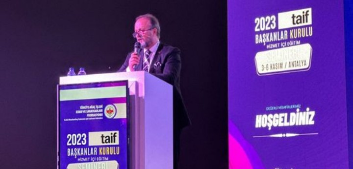 Türkiye Ağaç İşleri Federasyonumuz 2023 Yılı Başkanlar Kurulu Hizmet İçi Eğitim Seminerine katılım gerçekleştirildi.